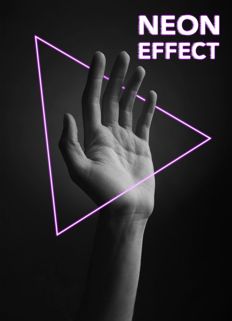 indesign Affiche néon