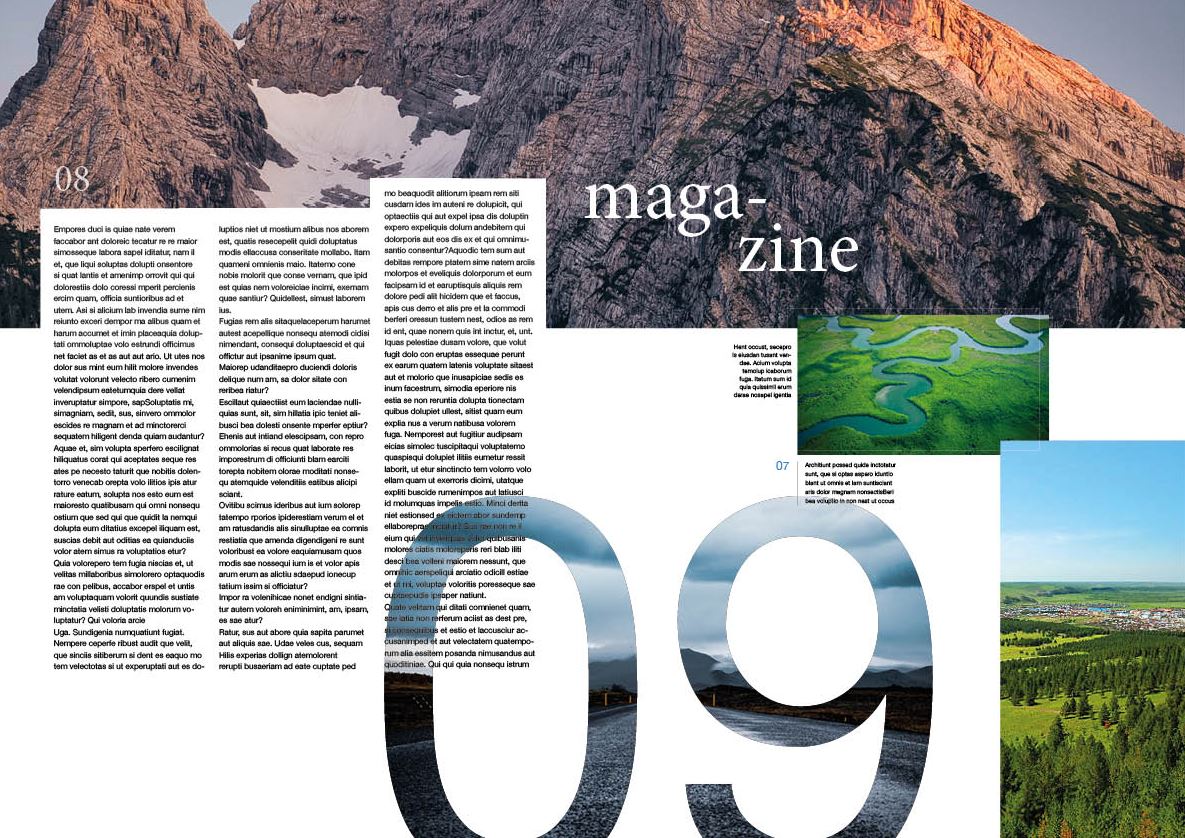 indesign mise en page magasine indesign