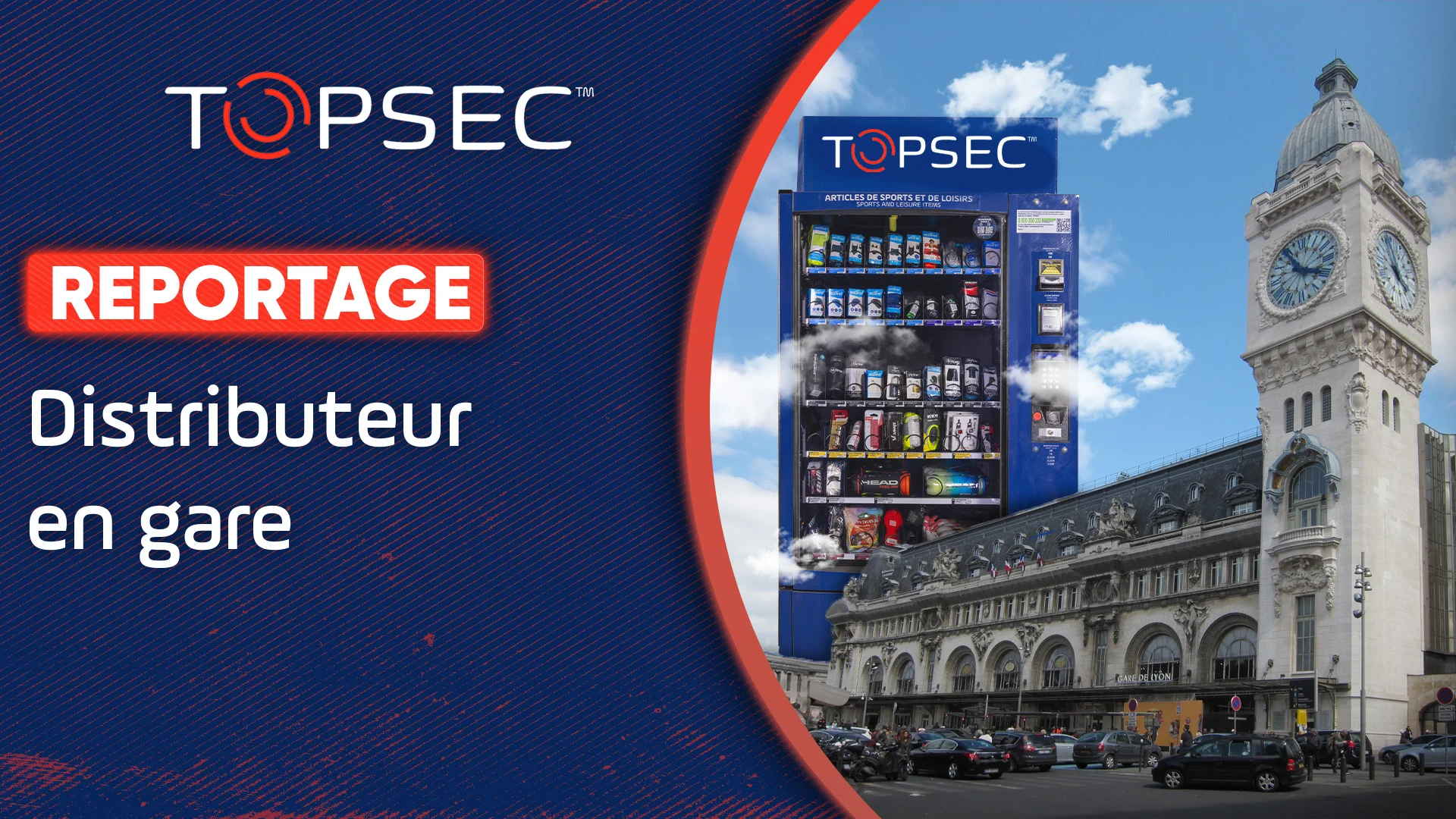 Distributeurs dans les gares